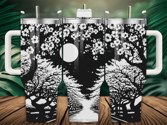Cherry Blossom Night Moon: Graphics & Crafts Review