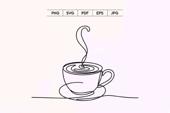 Coffee Cup Line Art: Minimal Graphics & Illustrations for Brands