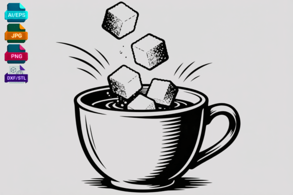 Coffee Cup Sugar Cubes SVG Cut File Review for Handmade Products