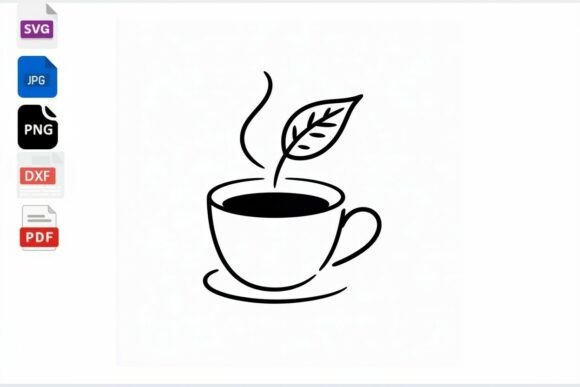 Cute Coffee Tea Cup SVG: A Graphics Asset for Crafts