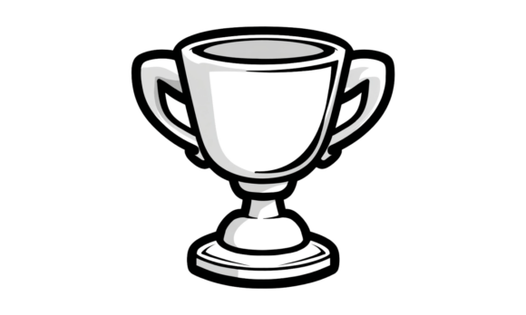 Cute Trophy Cup Illustration: A Designer's Review for Publishers