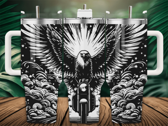 Eagle Motorcycle Rider Tumbler: Graphics & Crafts Review