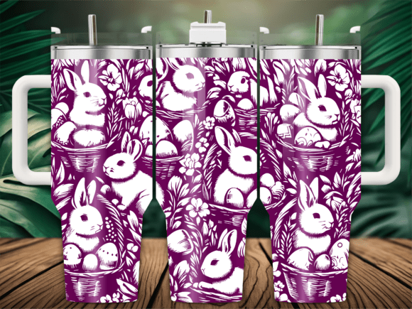 Easter Floral Basket: Graphics for Crafts & Branding