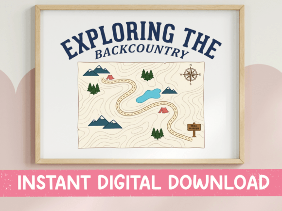 Exploring the Backcountry SVG Graphics for T-Shirt Designs