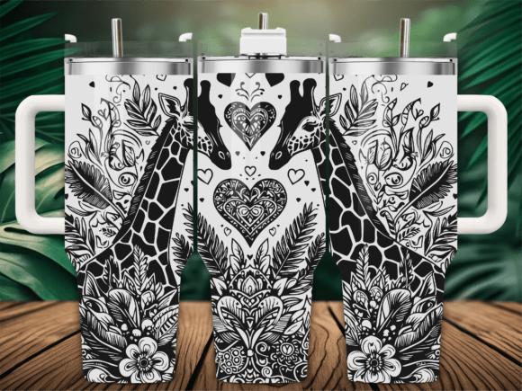 Giraffe Couple Heart: Graphics for Crafts & Handmade