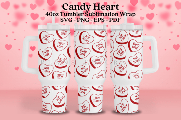 Heart Candy Valentine 40oz Tumbler Wrap: A Designer’s Hands-On Review