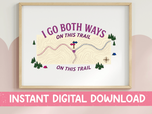 I Go Both Ways Trail SVG: Graphics & T-Shirt Designs