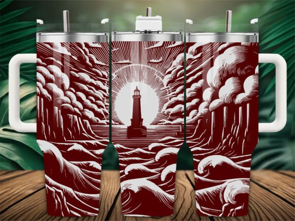 Lighthouse Sunset Sea Graphics & Crafts Review