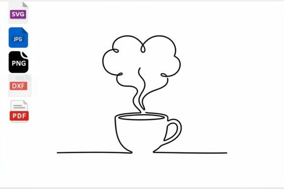Minimalist Coffee Cup Line Art SVG: Crafts & Graphics Review