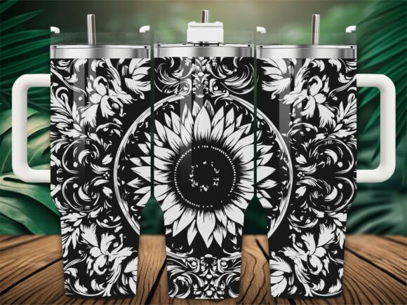 Sunflower Mandala Graphics for Crafts