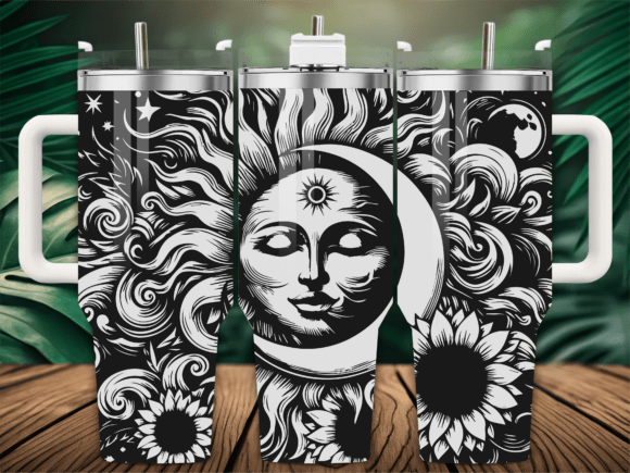 Sunflower Sun Moon Tumbler Wrap: Graphics & Crafts Review