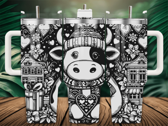 Valentines Cow: Graphics for Handmade Crafts