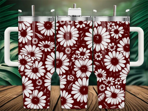 Vintage Daisy Bloom Graphics for Crafts